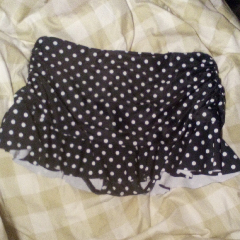 NWT! Polka Dot Bikini Skirt